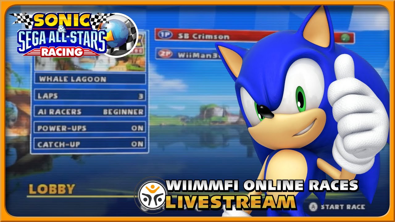 🟠[LIVE] Wiimmfi Online Races with @SB_Crimson (Sonic & SEGA All-Stars Racing)