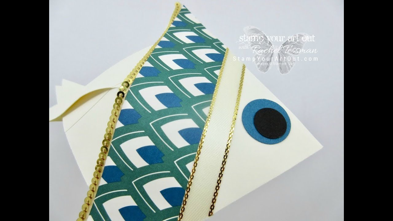 Stamp Your Art Out with Rachel Envelope Fish Treat Holder YouTube