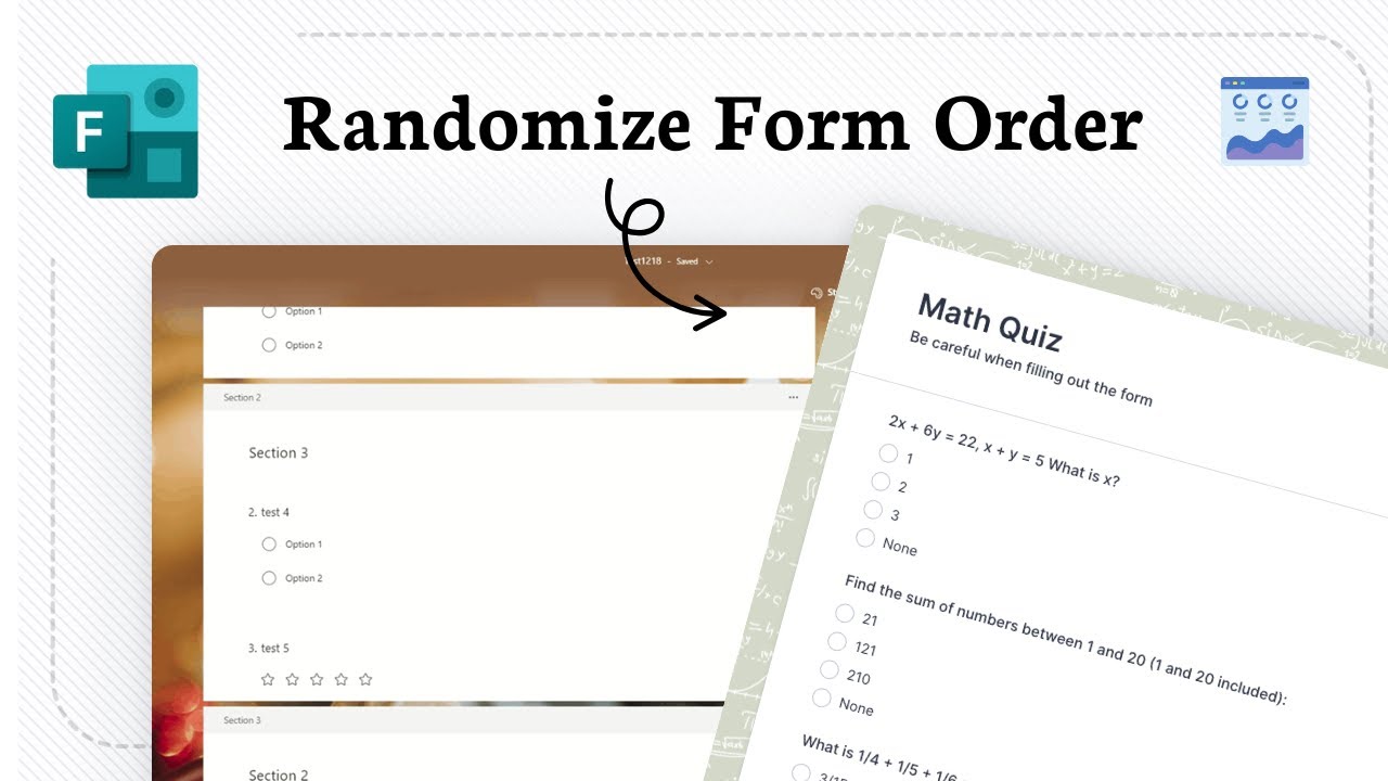 How to shuffle questions in Microsoft Forms YouTube