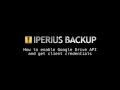 How to enable Google Drive API and get client credentials (SUB ITA_ENG)