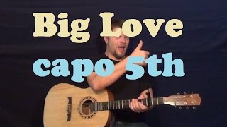 Big Love (Fleetwood Mac) Easy Strum Guitar Lesson Licks How to Play Big Love Tutorial