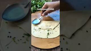 The best trick of folding lachha paratha #trending#viral#food #breakast#cooking#shorts #shortsviral
