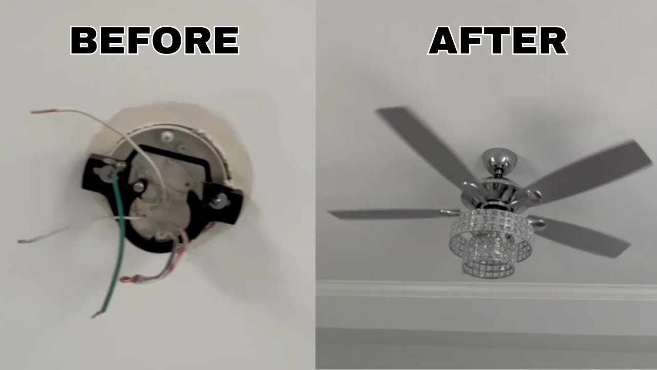 Ceiling fan Installation Handyman diy YouTube