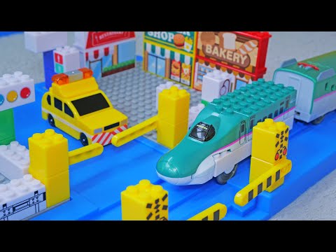 トミカ・プラレールブロック E5系新幹線はやぶさ 高速パトロールカー