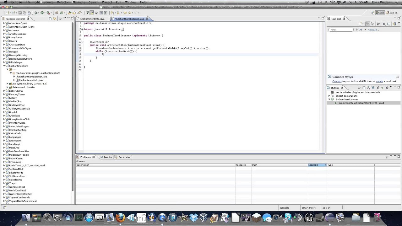 Bukkit plugin tutorial 1 - Events and Listeners - YouTube