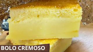 Bolo Cremoso com leite condensado e Maisena - Rápido e sem batedeira