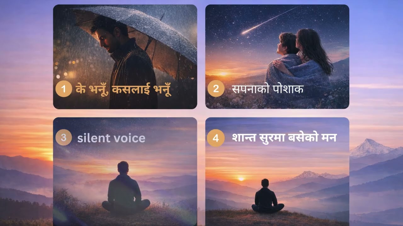 🎶 नयाँ नेपाली गीतहरूको सङ्कलन २०२६ 🎶के भनूँ, कसलाई भनूँ · सपनाको पोशाक · शान्त सुरमा बसेको मन 