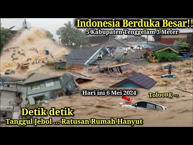 BARU SAJA TANGGUL JEBOL !! DETIK² WARGA HISTERIS!! Banjir Bandang Dahsyat Luwu & Sidrap Hari ini class=