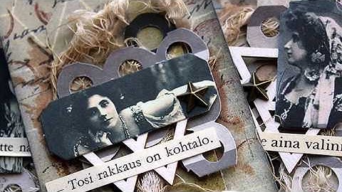 Love, marriage - a set of ATCs for 7 Dots Studio