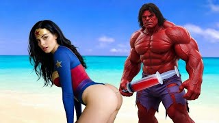 “Red Hulk & Lion 🆚 Venom Lion Ultimate Arena Battle Fight”