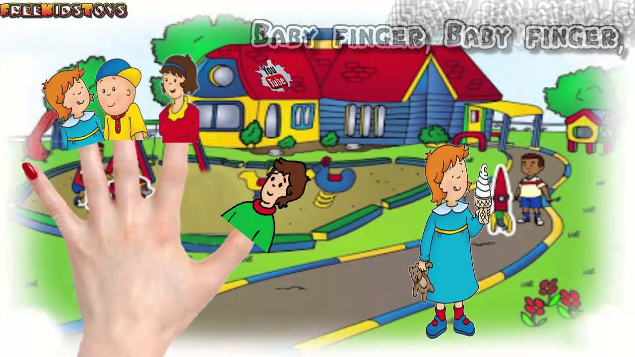 Finger Family Caillou Song Music Caillou Family Finger - YouTube