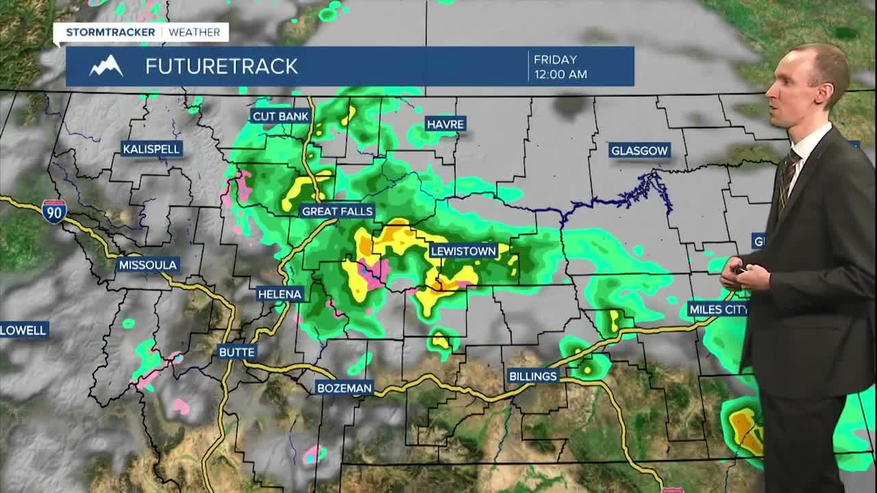 Scattered showers and a few thunderstorms around through Friday - YouTube