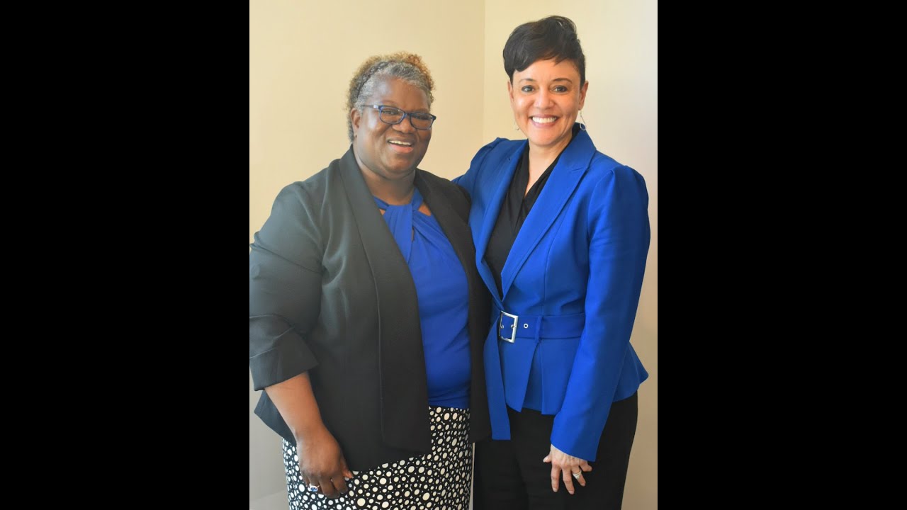 Dr. Jennie L. Stephens talks with USDA Deputy Secretary Dr. Jewel