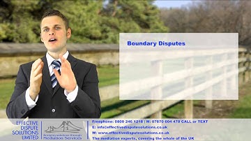 Boundary Disputes