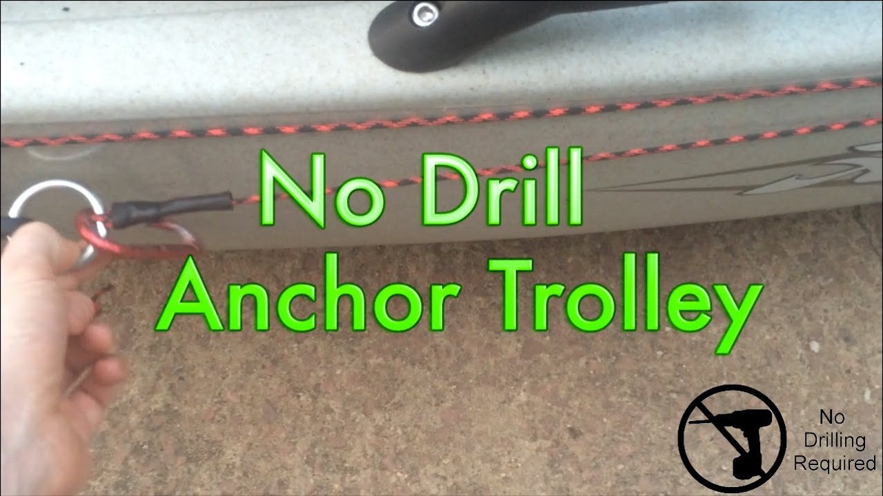 No Drill Anchor Trolley for Kayak - YouTube