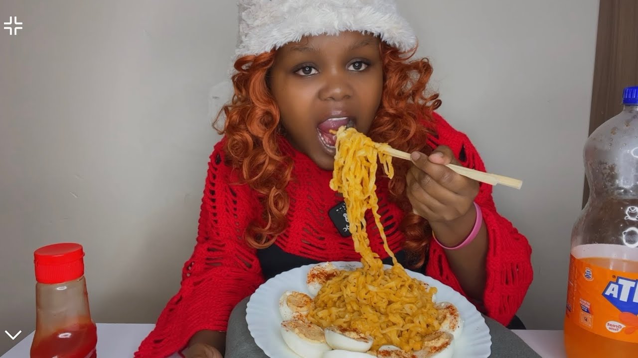 CREAMY DEVILED EGGS + SPICY SAMYANG NOODLES.CARBONARA FLAVOUR🥵🔥🥰