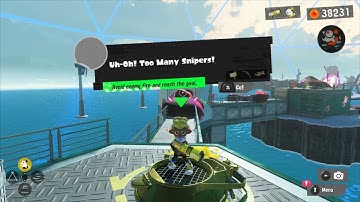 Splatoon 3 - Hero Mode - Site 5-3 (Hero Gear): Uh-Oh! Too Many Snipers!