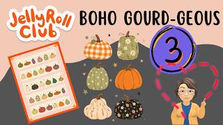 Boho Gourd-geous Applique pumpkin quilt series EPISODE 3 Free Pattern