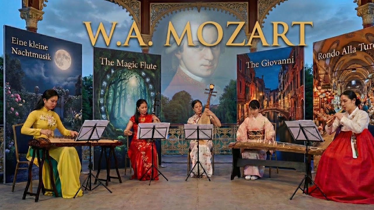 Лучшее из Моцарта на традиционных азиатских инструментах | Инструментальная музыка Моцарта в стил...