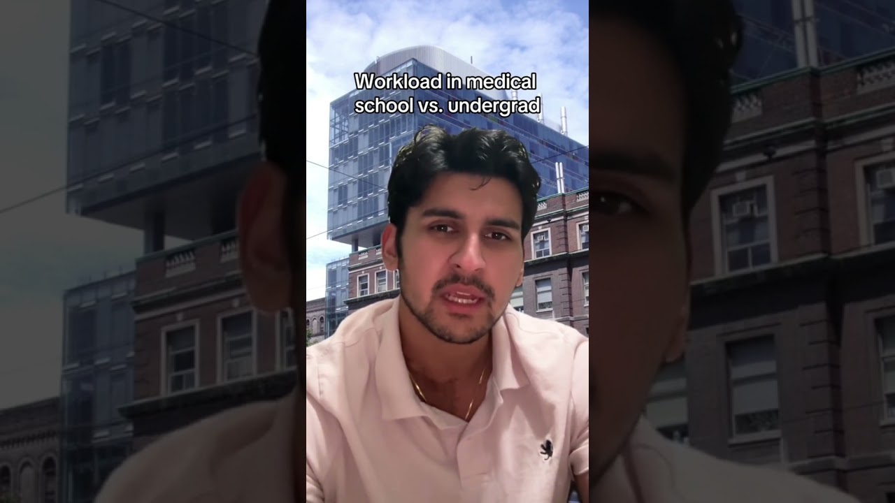 How is the workload different in medical school compared to undergrad? 🤔