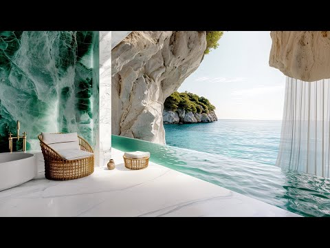 Italian Hotel Ambience | Fantastic Lofi Music & Nature Sounds-Birds and Waves| Relax / Stress Relief