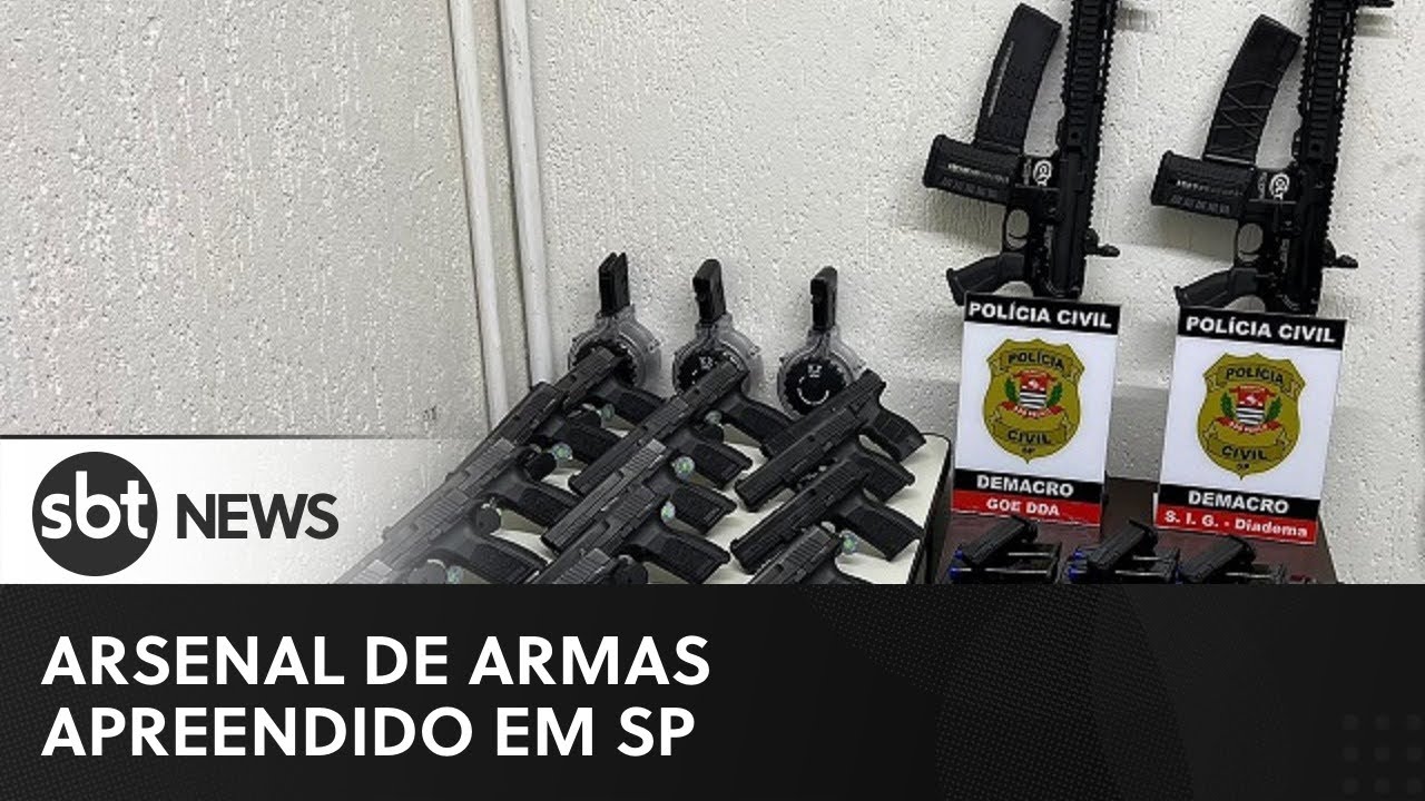 Polícia encontra arsenal de armas que abasteceria criminosos na Grande SP  | Repórter SBT (17/09/22)