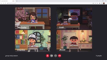 group study session 🎧📚 no music, page flipping + keyboard sounds | acnh 공부자극 ✦ スタディーウィズミー