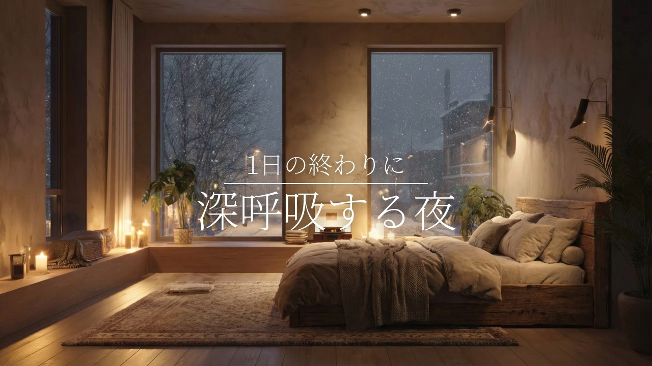 【夜の癒しBGM】1日の終わりに、深呼吸する夜。｜Night Relaxing Music for Sleep, Lofi Guitar & Stress Relief