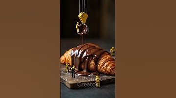 Miniature Workers Baking Giant Croissants in a Factory! 🥐🍞 Watch the Magic! #Shorts