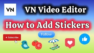 how to add stickers on video with VN video editor app  screenshot 5