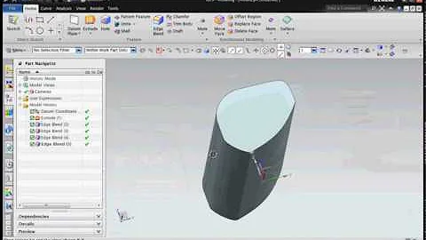 how to edge blend in nx || nx tutorials
