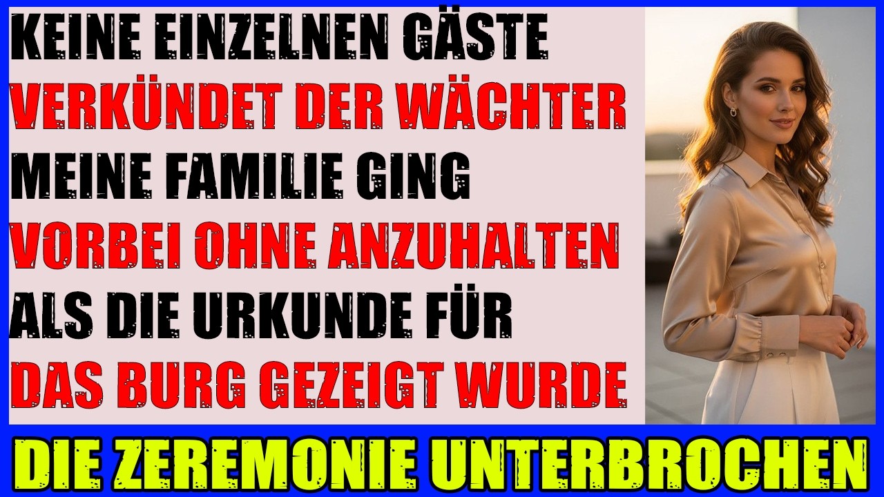 Bei der Hochzeit meines Bruders stoppte mich die Security  ohne zu wissen dass ich die Location