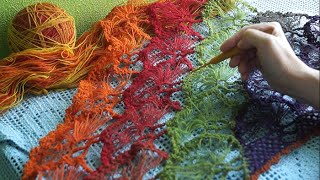 Турецкая шаль из Кауни крючком 3 часть(завершение) Turkish shawl (Шаль #8) Турецкая шаль из Кауни крючком 3 часть(завершение) Turkish shawl (Шаль #8)