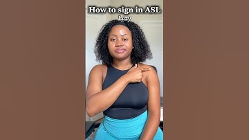 How to sign “lazy” in #asl