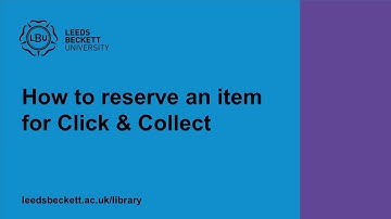 How to reserve an item for Click & Collect