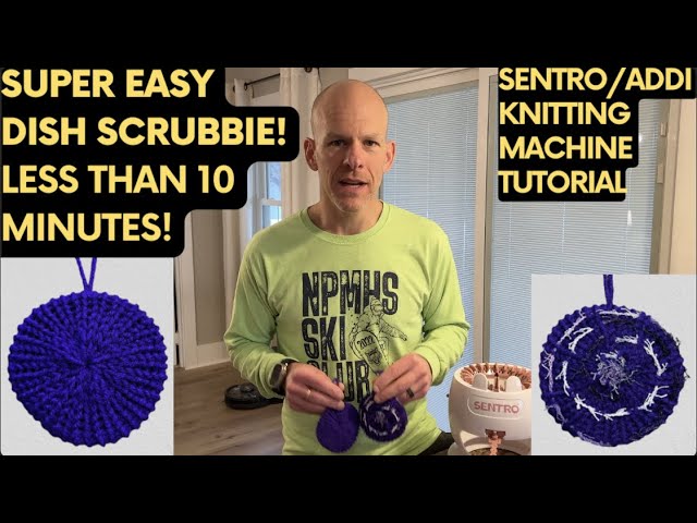 Easy flat cirkels, scrubbies with your 22 needle circular knitting machine.  Free …