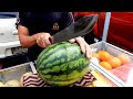 달인의 현란한 과일 커팅! 길거리에서 자르는 열대과일 자르기 스킬 / Amazing Tropical Fruit Cutting Skill! | Thai Street food