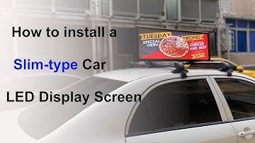 How easy to install a Slim Type Outdoor P2.5 Car Roof Top LED Display #nseled #nseledcloud