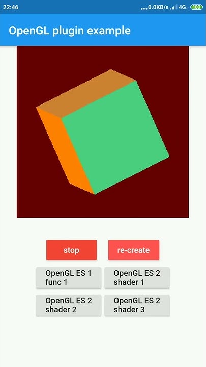 Flutter OpenGL with shaders example - YouTube