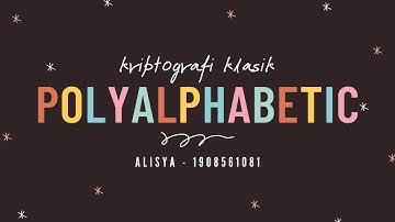 Program Kriptografi Klasik - Polyalphabetic
