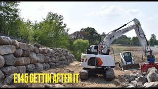 ENGINEERED BOULDER WALL CONSTRUCTION PROCESS!