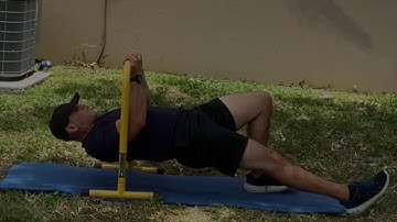 Reverse Pushup or Inverted Row Chin up Grip 1 Leg Extended