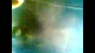 inflating huge tractor inner tube by mouth