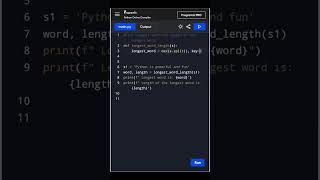 Details Quick Python Hack: Longest Word Finder! 🚀 #PythonTips #CodeWithMe #LearnPython Update