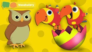 Learning First Words for Babies w Larry The Bird - Animal Sounds | Baby Sensory | First University screenshot 1