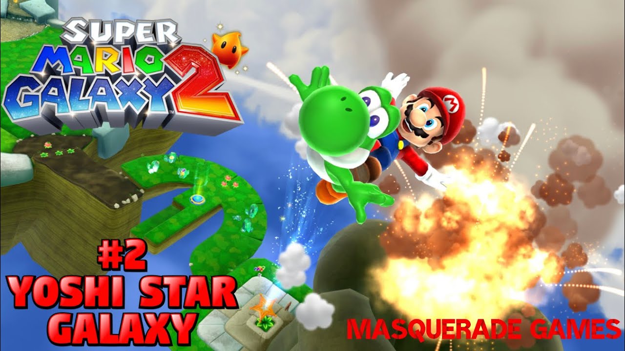 Super Mario Galaxy 2: Walkthrough Part 2- Yoshi Star Galaxy (1080p 60fps)