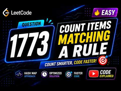1773. Count Items Matching a Rule | LeetCode Problem Solving Playlist | Easy and Optimized Solution