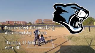 11 March 2021 | Panther Creek @ Apex Friendship [scrimmage]