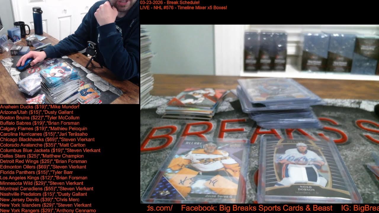 BEAST SPORTS CARDS BREAKS! NHL #576!