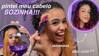 pintei meu cabelo SOZINHA em casa!! 😝💁🏻‍♀️ *de roxo* + cuidados✨